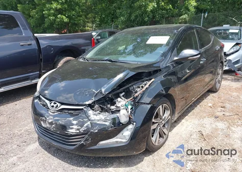 2014 Hyundai Elantra Limited z USA, uszkodzony, nr VIN KMHDH4AE5EU070651